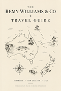 The Remy Williams & Co Travel Guide — illustrated cover spanning Australia, NZ and the Pacific